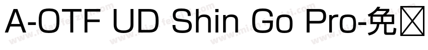 A-OTF UD Shin Go Pro字体转换